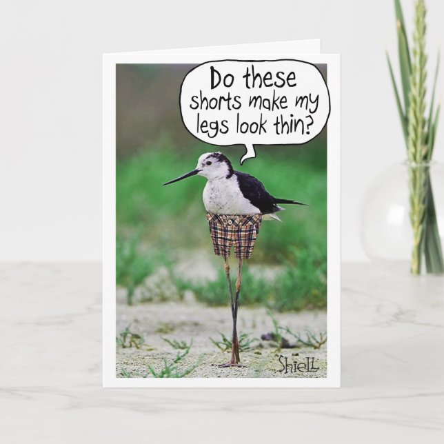 FUNNY BIRD KORT Card eller gåva (Framsida)