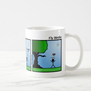 Funny Bird Poop Stickman Mugg - 022