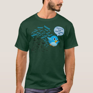 Funny Bird Social Media Toon Parody T Shirt