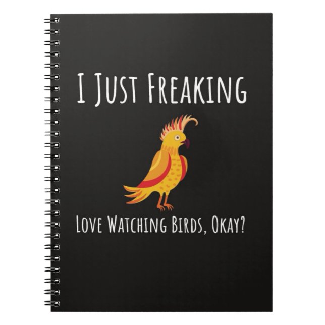 Funny Bird Watching Gifts For Bird Lovers Birding Anteckningsbok (Framsidan)