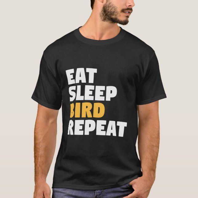 Funny Bird Watching Långärmad T Shirt Birding Sh (Framsida)