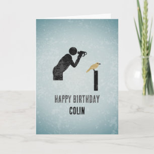 Funny Birder Theme - Bird Watcher Male Birthday Kort