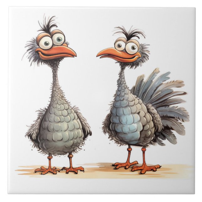 funny birds background kakelplatta (Framsidan)