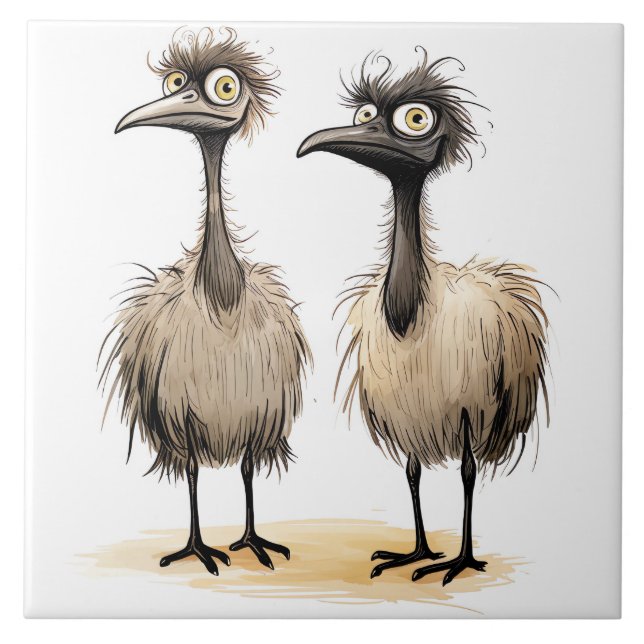 funny birds background kakelplatta (Framsidan)