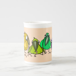 Funny Birds Mugg Benporslin Mugg