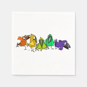 Funny Birds Napkins Pappersservett