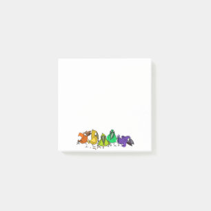 Funny Birds Sticky Notes Post-it Block