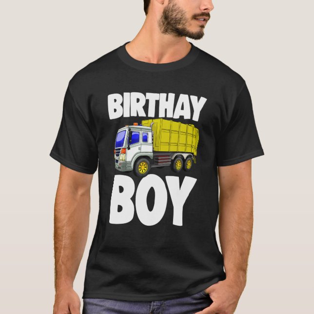 Funny Birthday Boy Gult Sopor Lastbil Women Part T Shirt (Framsida)
