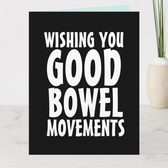 FUNNY BIRTHDAY BRA POOP GREETING Card Tack Kort (Framsida)