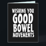 FUNNY BIRTHDAY BRA POOP GREETING Card Tack Kort<br><div class="desc">ÖNSKAR DU BRA BOWEL RÖRELSER BIRTHDAY-KORT!</div>