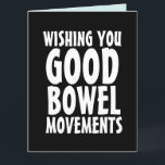 FUNNY BIRTHDAY BRA POOP GREETING Card Tack Kort<br><div class="desc">ÖNSKAR DU BRA BOWEL RÖRELSER BIRTHDAY-KORT!</div>