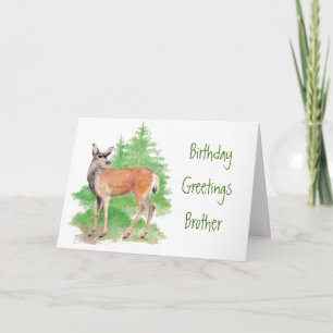 Funny Birthday Brother,Someone Deer to my Heart Kort