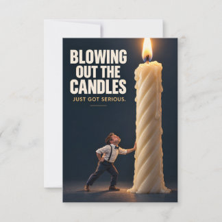 Funny Birthday Candle Greeting Card Kort