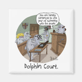 FUNNY BIRTHDAY CARD and GIFT with CUTE DOLPHINS Magnet