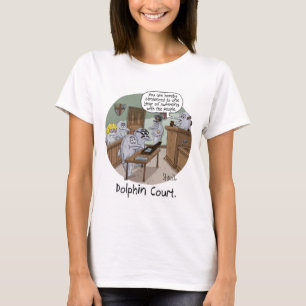 FUNNY BIRTHDAY CARD and GIFT with CUTE DOLPHINS T Shirt