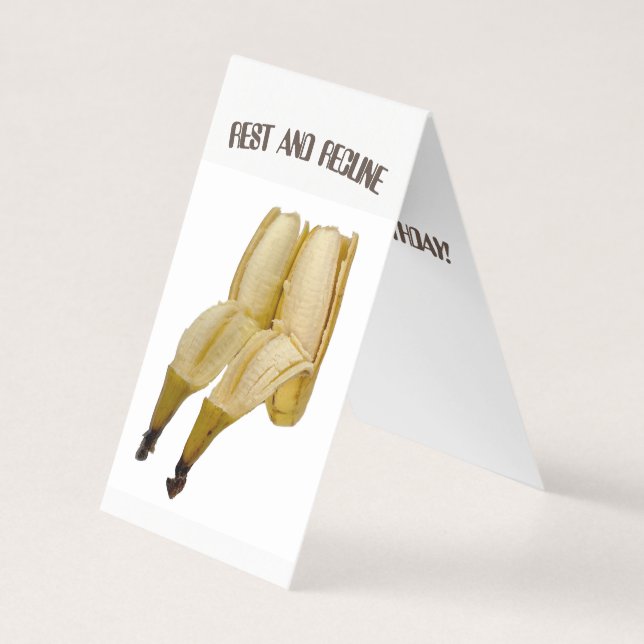 FUNNY BIRTHDAY CARD BANANA HÄLSNING KORT (Framsida)