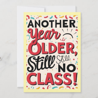 Funny Birthday Card Inbjudningar