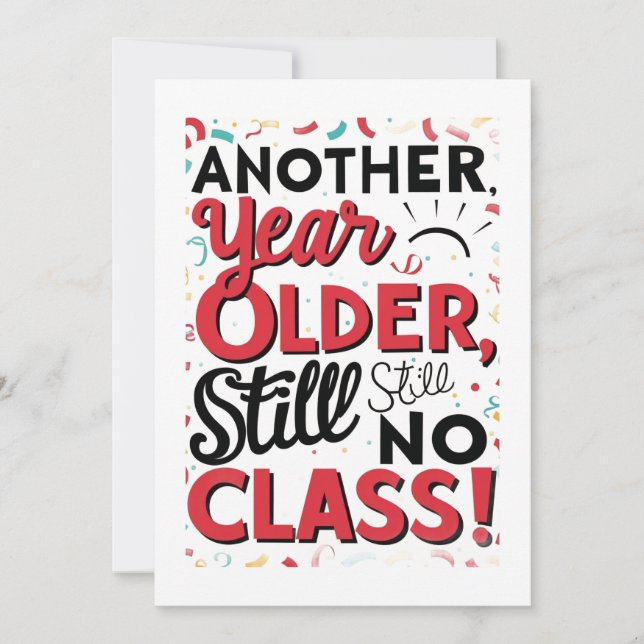 Funny Birthday Card Inbjudningar (Framsida)