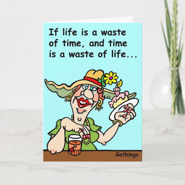 FUNNY BIRTHDAY CARD KORT (Framsida)