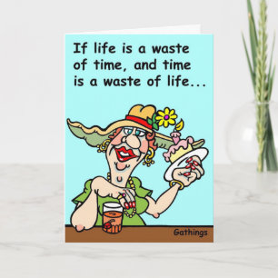 FUNNY BIRTHDAY CARD KORT