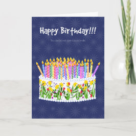 Funny Birthday Card | Too Many Candles Kort