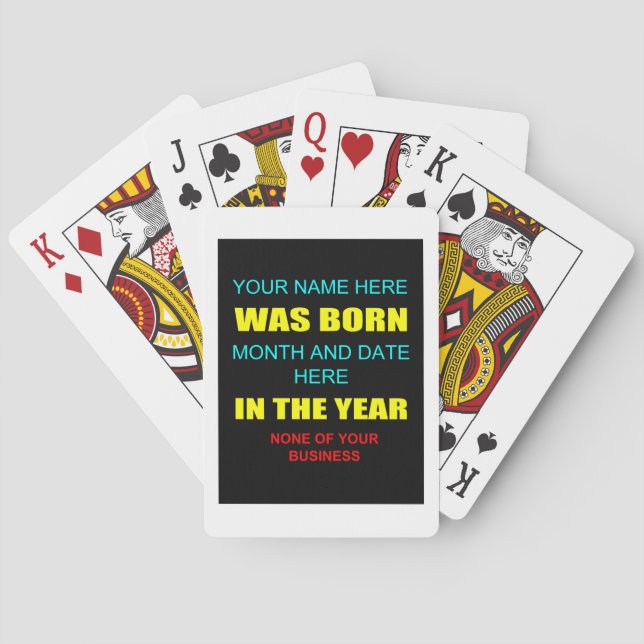 Funny birthday casinokort (Baksidan)
