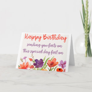 Funny Birthday Farts Kort