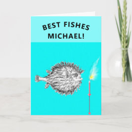 Funny Birthday Fish Kort