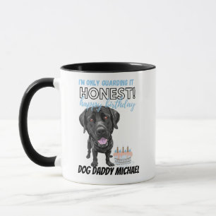 Funny Birthday Gift for Black Labrador HUND Pappa Mugg