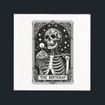 Funny Birthday Gothic Tarot Pappersservett<br><div class="desc">En inbjudan till 30års födelsedag i stil på ett tarotkort,  med skelett och födelsedagskalas och ljus. En rolig,  modig,  okulär vibe.</div>