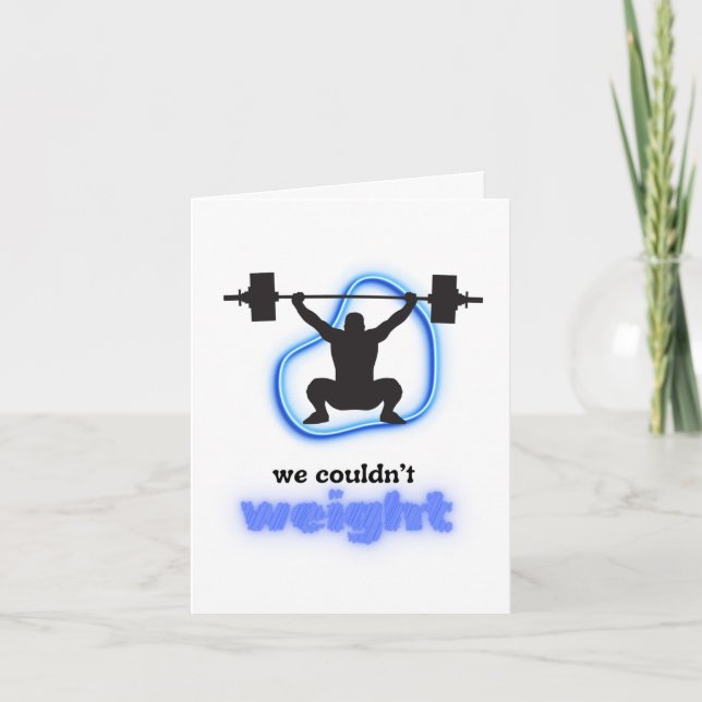 Funny Birthday Gym Fitness Kort (Framsida)