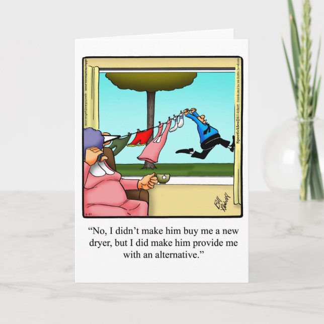 Funny Birthday Humor Card Make Kort (Framsida)