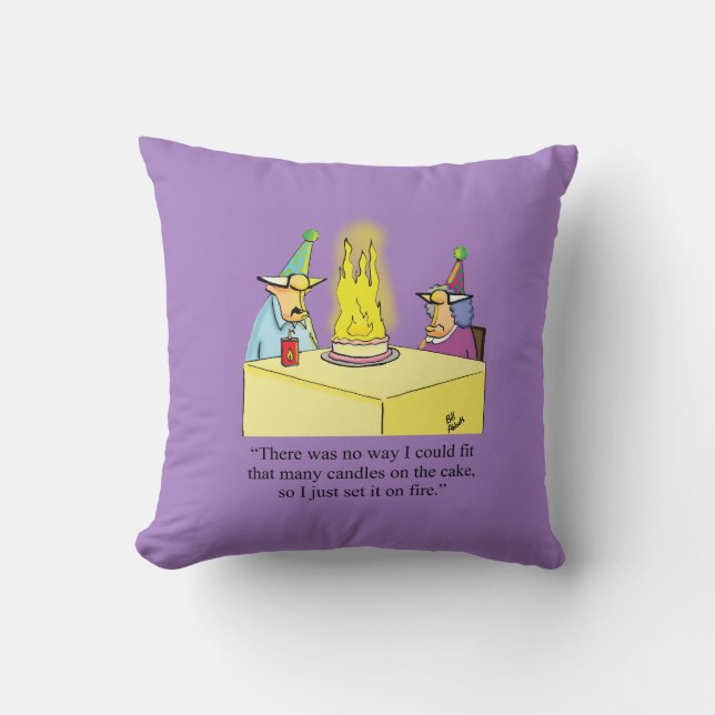 Funny Birthday Humor Pillow Gift Kudde (Framsida)