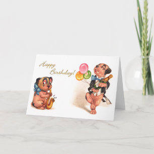 Funny Birthday Hundar Kort