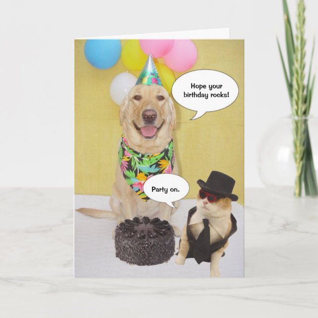 Funny Birthday Kort (Framsida)
