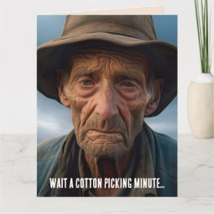FUNNY BIRTHDAY OLD MAN JOKE GREETING CARD KORT