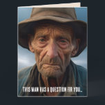 FUNNY BIRTHDAY OLD MAN JOKE GREETING CARD KORT<br><div class="desc">FUNNY OLD MAN BIRTHDAY CARD.</div>