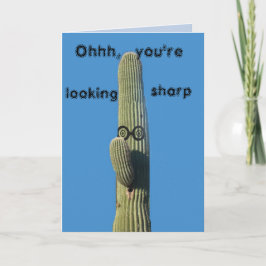 Funny Birthday Önskemål Southwest Saguaro Cactus Kort
