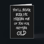 FUNNY BIRTHDAY ÖVER BACKE-KORTET KORT<br><div class="desc">BLI ÖVER BACKE-KORTET.</div>