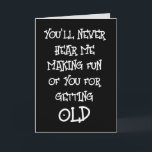 FUNNY BIRTHDAY ÖVER BACKE-KORTET KORT<br><div class="desc">BLI ÖVER BACKE-KORTET.</div>