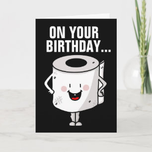 FUNNY BIRTHDAY POOP CARDS BRA BOWEL RÖRELSER KORT