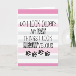 Funny Birthday ROSA - CAT Slogan Kort