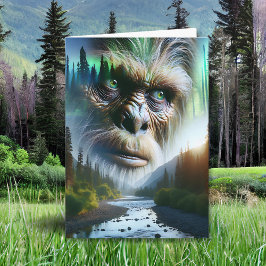 Funny Birthday Sasquatch Pun Kort