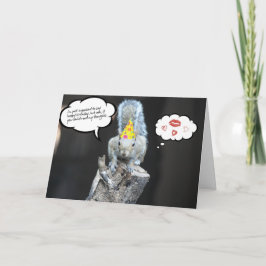 Funny Birthday Squirrel, Kärlek och Kisses Kort