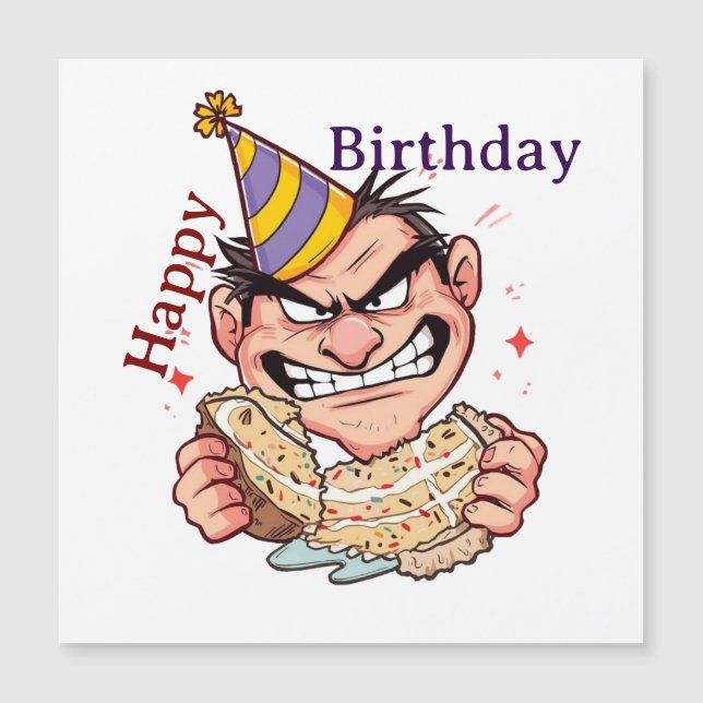Funny Birthday Sticker (Framsida)
