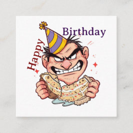 Funny Birthday Sticker Tilläggskort