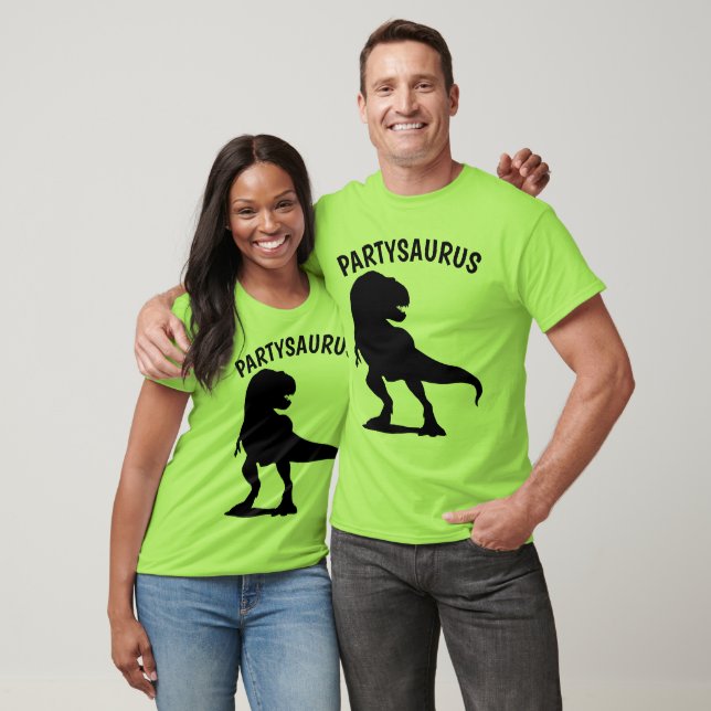 Funny Birthday T-shirts, PARTY SAURUS T Shirt (Unisex)