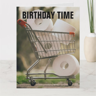 FUNNY BIRTHDAY TOILET PAPPRARE BRA BOWEL RÖRELSER KORT