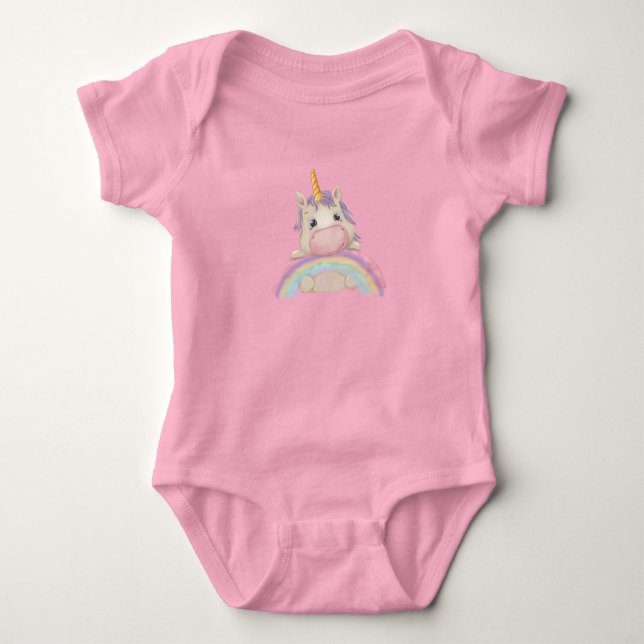 Funny Birthday Unicorn T Shirt (Framsida)