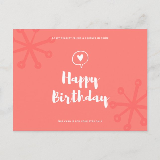 Funny Birthday Vykort (Framsida)